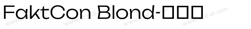 FaktCon Blond字体转换